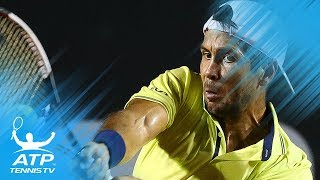 Fernando Verdasco Rips a Mammoth Forehand Past Thiem  Rio Open 2018 [upl. by Branca]