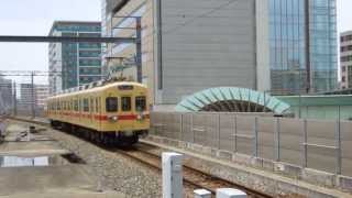 西鉄貝塚線600形 西鉄千早駅到着 Nishitetsu Kaizuka Line 600 series EMU [upl. by Medorra733]