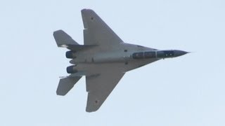 MiG35 100 лет ВВС России Russian Air Force 100th Anniversary Air Show 2012 [upl. by Cargian]