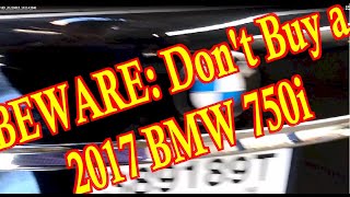 BEWARE Dont Buy a 2017 BMW 750i Coolant Leak Between Turbos Horrors of Turbo Coolant Leaks [upl. by Nairadas496]