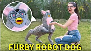 Making a DogSized Furby Robot and taking it on a walk [upl. by Elboa]