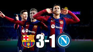 Barcelona Elimina al Napoli 31  OCTAVOS de FINAL  Champions League 2024 [upl. by Sachsse]