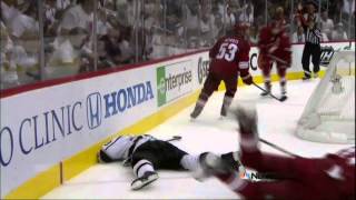 Martin Hanzal boarding on Brown Los Angeles Kings vs Phoenix Coyotes Game 2 51512 NHL Hockey [upl. by Tati]