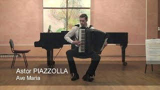 Astor Piazzolla Ave Maria  ACCORDION Kravchuk Accordeon Akkordeon Кравчук Аккордеон [upl. by Odraude]