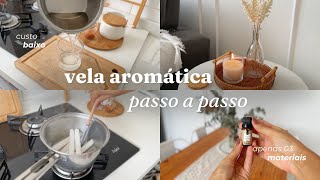 PASSO A PASSO VELAS PERFUMADAS como fazer VELA com cheiro de BAUNILHA DIY 🕯️ [upl. by Harat]