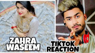 Indian Reaction 0n Zahra Waseem TikTok Viral Videos Tiktok Trending  Zahra Waseem New Tiktok 2021 [upl. by Auhsohey]