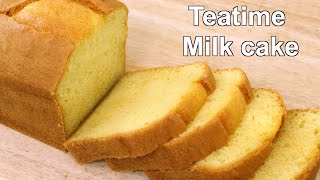 Soft amp Spongy Teatime Milk Cake Recipe  Easy Tea Time milk cake [upl. by Roee]