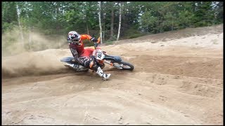 KTM SXF 450 2013 Test Session Kari Nykänen 155 [upl. by Pangaro378]