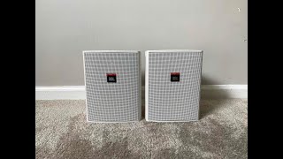 JBL Control 25 Professional Series Indoor or Outdoor 2 Way Home Speakers [upl. by Enylodnewg567]