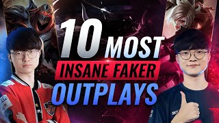 10 Most INSANE FAKER OUTPLAYS In League of Legends Esports History [upl. by Lien637]