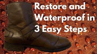 Leather Motorcycle Boots How to Clean Protect amp Waterproof [upl. by Aicnarf]