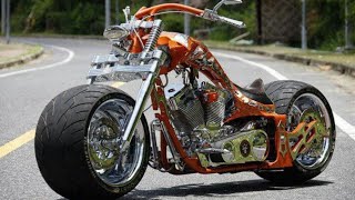 Extreme Harley Davidson Motorcycles with Front Fat Tire [upl. by Denys481]