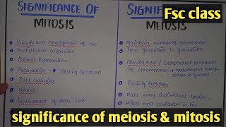 significance of mitosis  Class 12 Biology [upl. by Llerraj]