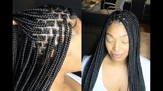 Knotless Box Braids  EVERYTHING YOU NEED TO KNOW  SLOW MOTION [upl. by Oivalf]