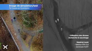 DroneXperts  Simulation en recherche et sauvetage avec DJI Enterprise Matrice 300 amp la Zenmuse H20T [upl. by Tezil]