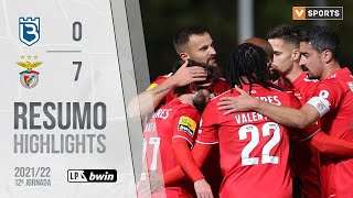 Highlights  Resumo Belenenses SAD 07 Benfica Liga 2122 12 [upl. by Caressa]