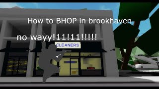 How to BhopSpeed glitch in Brookhaven [upl. by Llehsram]