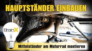 Mittelständer einbauen Motorrad Hauptständer montieren [upl. by Ived]