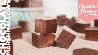 Easy Chocolate Marshmallows  Full Recipe  Cupcake Jemma [upl. by Aniraz983]