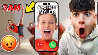 DO NOT CALL PAXTON MYLER FROM THE NINJA KIDZ TV PAXTON BROKE INTO MY HOUSE [upl. by Llevol]