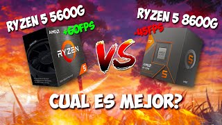 RYZEN 5 5600G VS RYZEN 5 8600G  ¿Cual Es La Mejor APU De 2024 Para Gaming [upl. by Akemal]