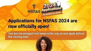 NSFAS Applications 2024 Step By Step Tutorials [upl. by Assirrak]