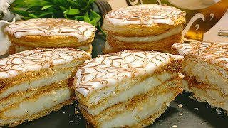 أسهل طريقة لصنع الميلفاي ناجح 💯 ما تزيدوش تشروه millefeuille millefeuille gâteau recettefacile [upl. by Namra]