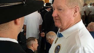 Medal of Honor recipients enter Convention Center ballroom for luncheon [upl. by Dnalrag]