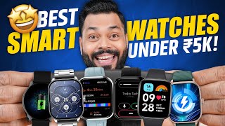 Top 5 Best Smartwatches Under ₹5000 In 2024⚡Bluetooth Calling AMOLED amp More [upl. by Aidil]