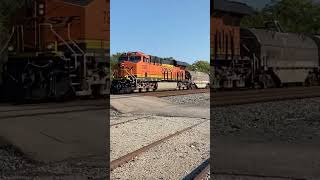 BNSF Locomotive Leading NS Train bnsf norfolksouthern train [upl. by Favata848]