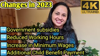 Ireland Changes in 2023 Working Hours Minimum Wage Subsidies Childcare BenefitsMalayalam Vlog [upl. by Kemme661]