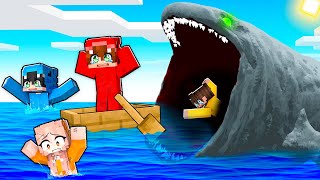 Sobreviviendo al Monstruo Marino GIGANTE en Minecraft [upl. by Monro274]