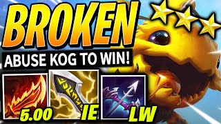 ABUSE THIS KOG for FREE WINS in TFT SET 12  RANKED Best Comps  TFT Patch 1415  Teamfight Tactics [upl. by Ahsieyt]