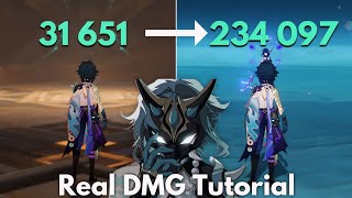 C0 XIAO Real DMG Tutorial Increase Xiaos DMG Genshin Impact [upl. by Raskind115]