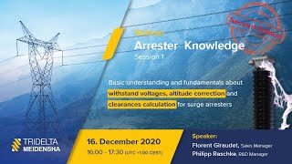 Webinar Arrester Knowledge  Session 1 [upl. by Lime]