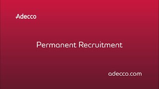 Adecco Permanent Recruitment [upl. by Hnamik120]