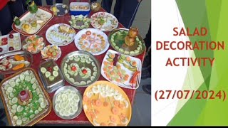 Salad decoration competition ✨kvs saladmaking schoollife competition activity [upl. by Annayram]