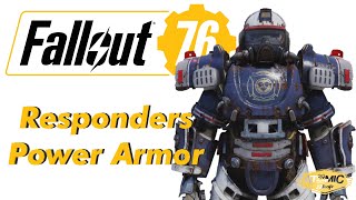 Fallout 76  Responders Power Armor  Atomic Shop Items [upl. by Nylrac]