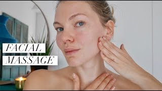 Lymphatic Drainage Face Lifting Massage [upl. by Downall]