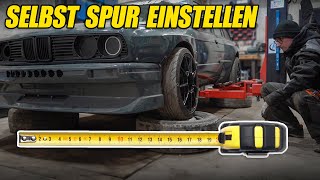 Einfach selbst Spur einstellen am Auto  BMW E30 V8 Drifter [upl. by Eenhpad263]