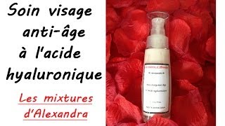 Crème soin visage anti âge à lacide hyaluronique recette cosmétique  recette Aroma Zone [upl. by Anilac]