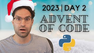 Advent of Code 2023  DAY 2 Python Solution AdventOfCode [upl. by Ehsom992]