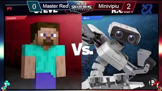 Master OwO 7  Losers FINALS Minivipiu ROB vs MasterRed Steve Yoshi Smash Ultimate  SSBU [upl. by Laleb]