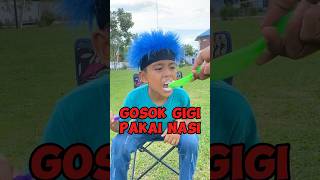 Gosok Gigi Pakai Nasi😬😅🤣 [upl. by Romie167]