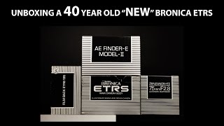 Unboxing the Bronica ETRS NEW old stock with special back [upl. by Ahsiuqram]