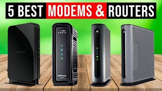 Best Modem Router 2024  Top 5  Best Cable Modems  Review [upl. by Aylsworth]