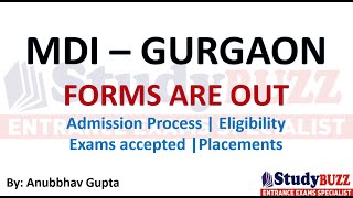 MDI Gurgaon Forms are Out Admission Process  Programs Eligibility  Placements  Cutoff [upl. by Aerdnua]