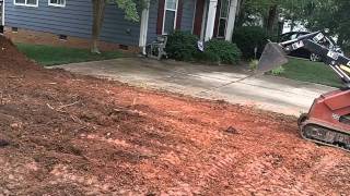 Grading with a Ditch Witch SK300 for Sod [upl. by Naffets613]