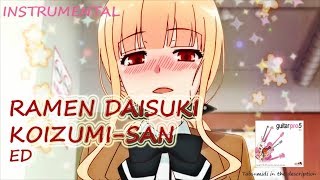 Ramen Daisuki Koizumisan  ED  LOVE MEN HOLIC INSTRUMENTALGuitarPro Tabs [upl. by Darsey13]