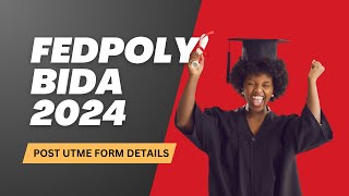 Federal Polytechnic Bida Post UTME for ND 20242025 [upl. by Treva]